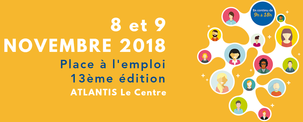 Rencontrez Vénétis Nantes au Forum Place à l'Emploi les 8 et 9 novembre 2018 à Saint-Herblain